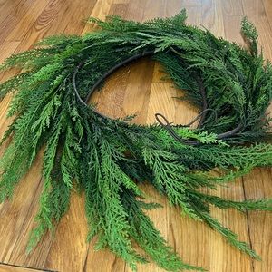 Terrain Faux Cedar Garland, Evergreen